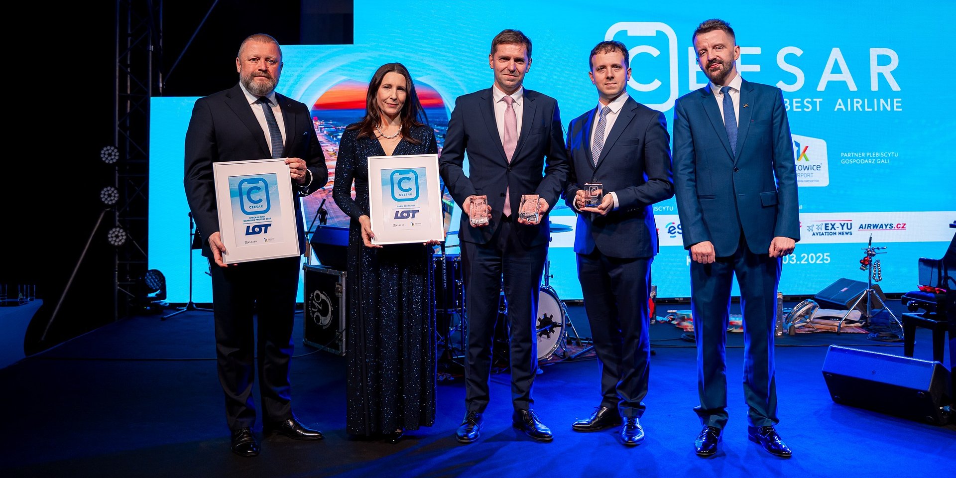 PLL LOT z pięcioma statuetkami w plebiscycie Ceesar Awards 2025